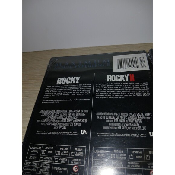 Rocky DVDs 1-4 Double Feature Sylvester Stallone Walmart Tag MGM 2008 Sealed - Picture 13 of 16